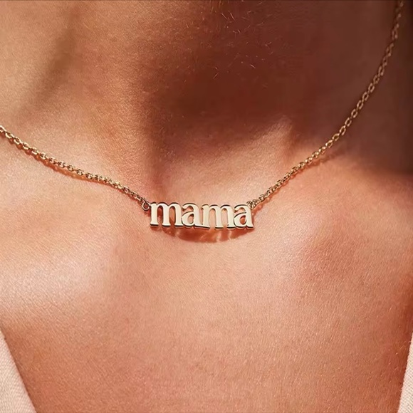 Anthropologie Jewelry - Mama Silver  'Mama' Necklace Jewelry